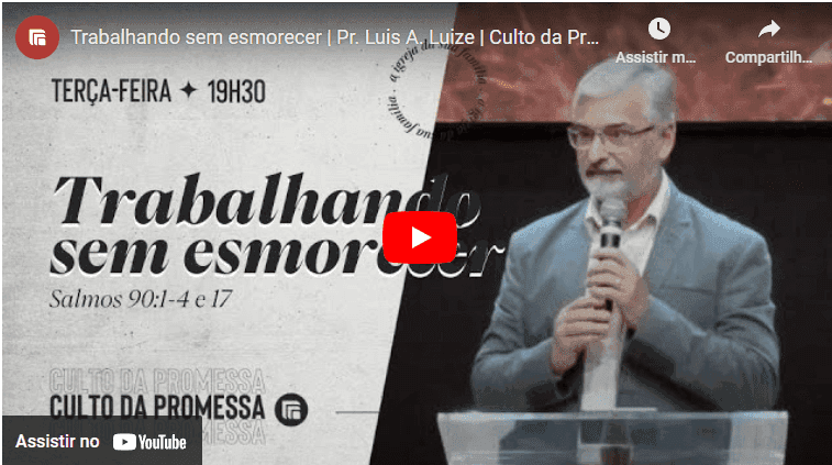 Trabalhando sem esmorecer